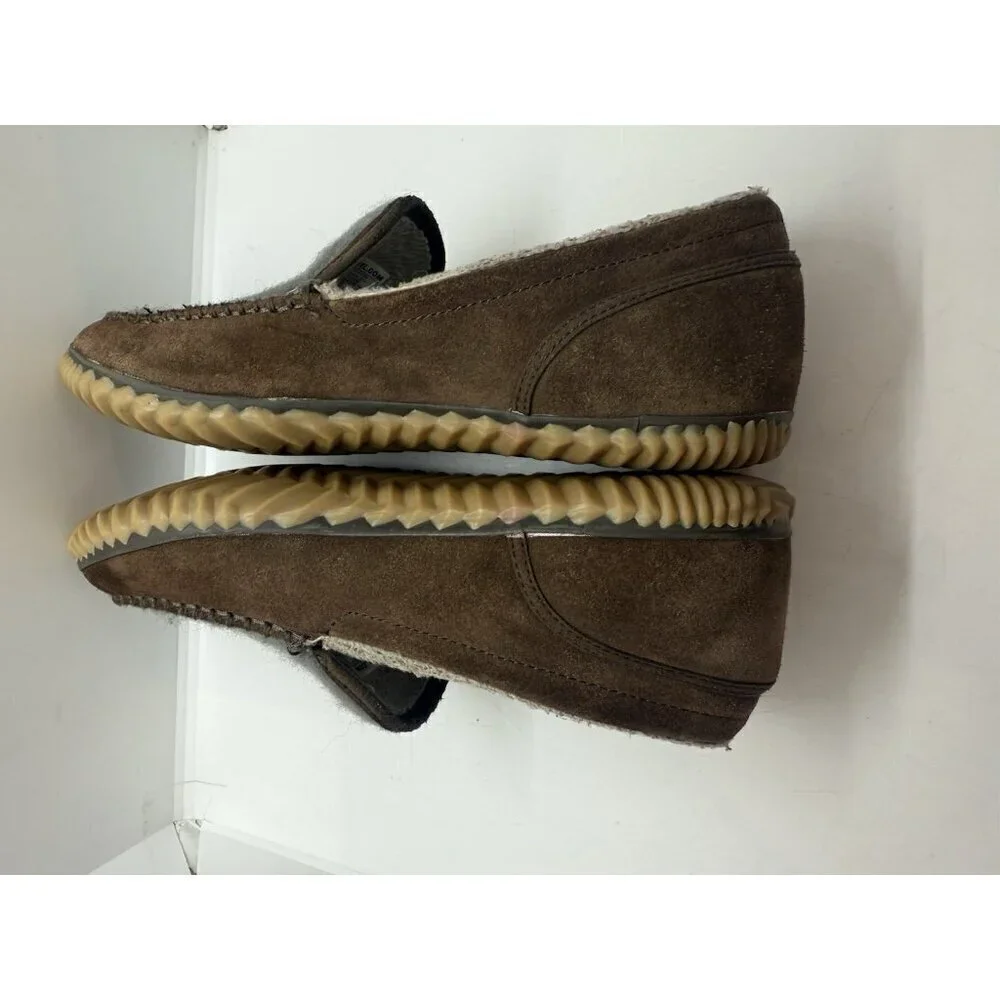 Sorel Dude Brown Suede Leather Moc MN2025-256 Casual Loafers Slippers Men’s 10.5